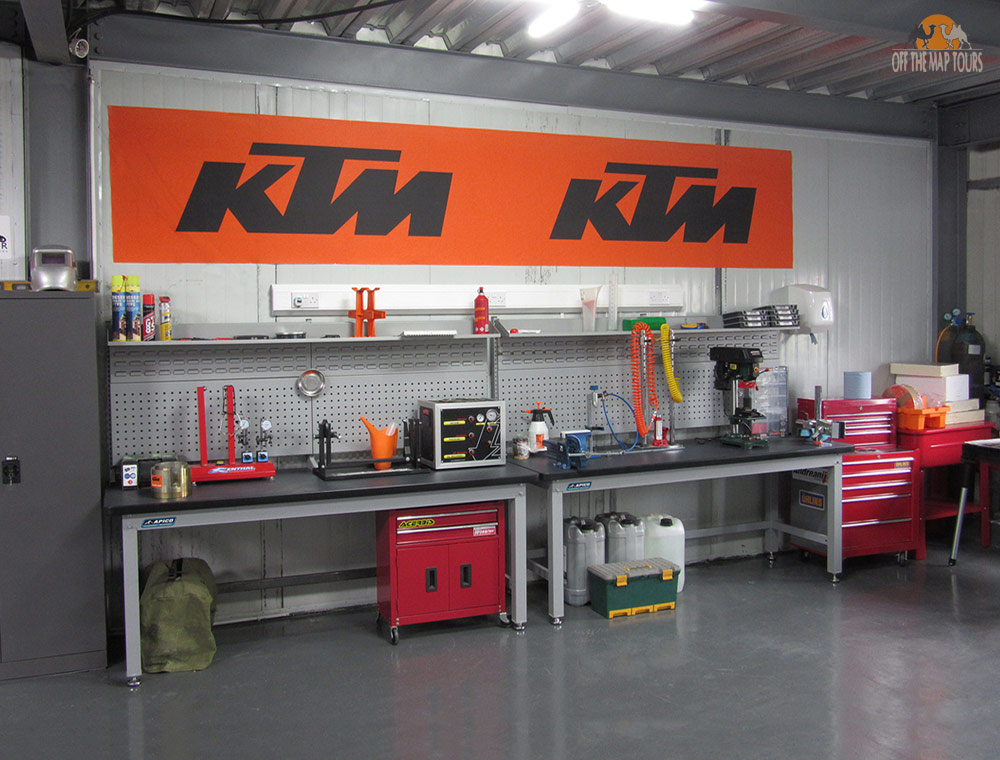 KTM Fork and Shock Service in Mongolia