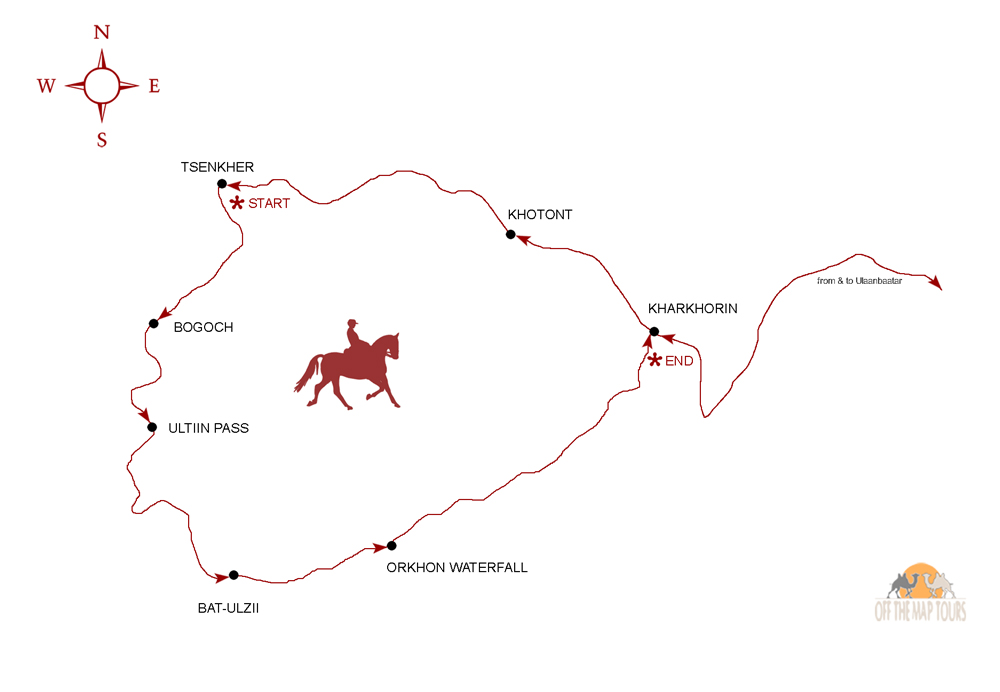 Mongolia Tour Maps